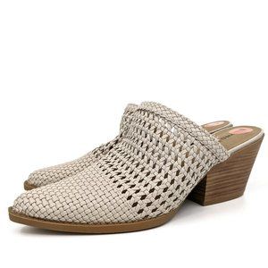 SEVEN DIALS Quinton Mules Taupe Western Boho Sz 7